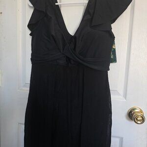 Women's 1 Piece black bathing Suit